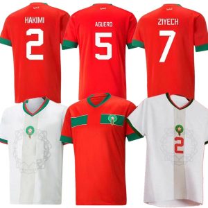 Maillot Tenu equipe national maroc 2022 blanc vert rouge